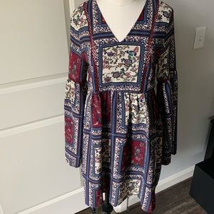 boho printed sundress